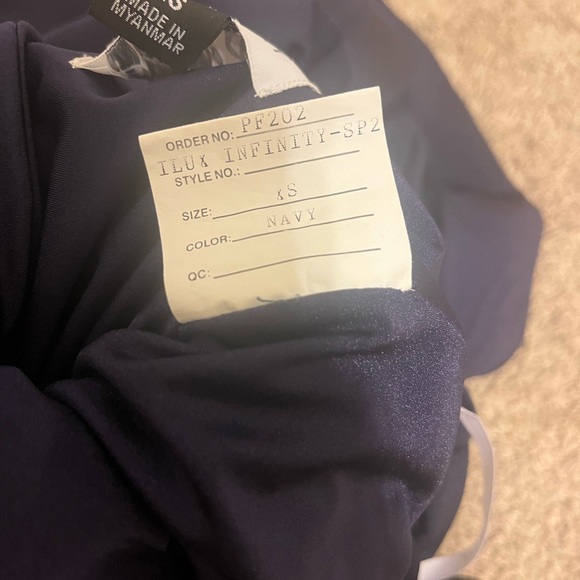 Bari Jay Infinity Lux Bridesmaid Dress Navy - Picture 13 of 13